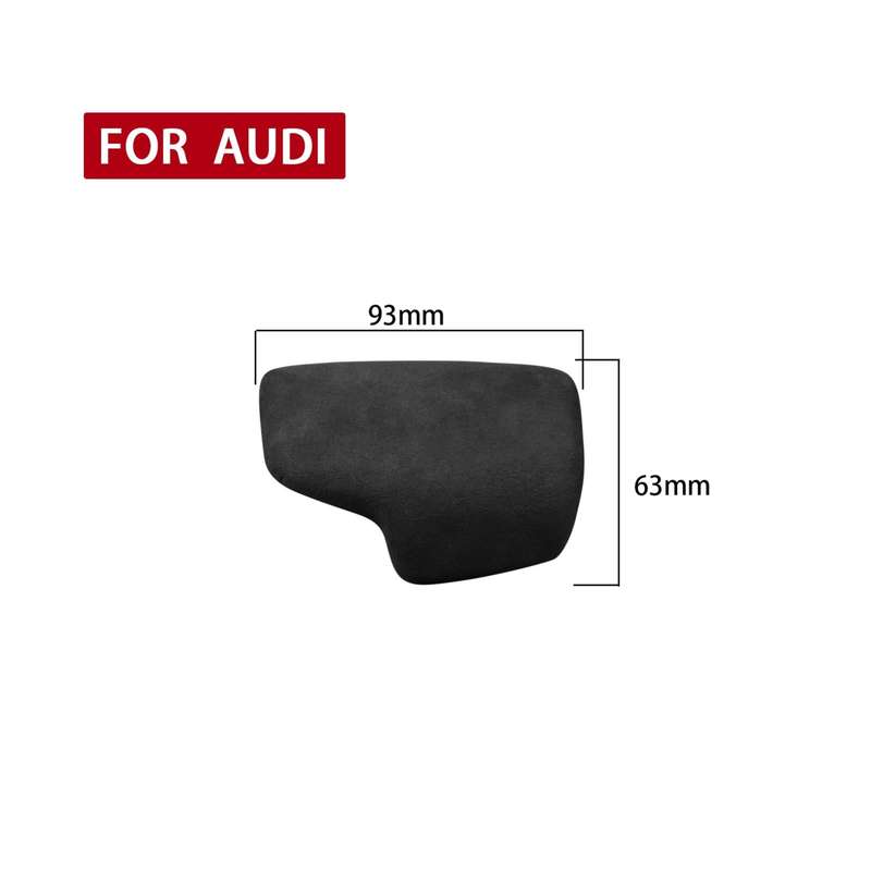 Car Suede Shift Knob Handle Cover A Version for Audi A4/S4(2017+) & A5/S5(2017+), Suitable for Le...