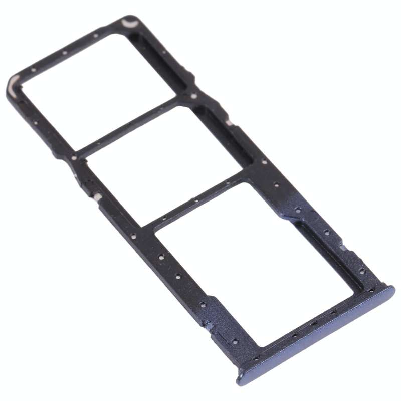 SIM Card Tray + SIM Card Tray + Micro SD Card Tray for Huawei Y9 (2018)(Blue)