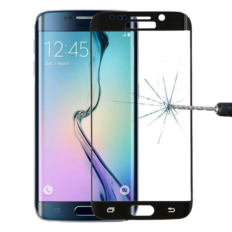 For Galaxy S6 Edge+ / G928 0.3mm 9H Surface Hardness 3D Explosion-proof Colorized Electroplating ...