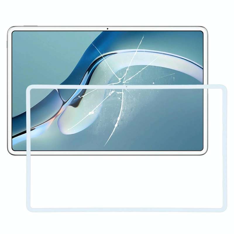 For Huawei MatePad Pro 12.6 2021 WGR-W09 WGR-W19 WGR-AN19  Front Screen Outer Glass Lens (White)