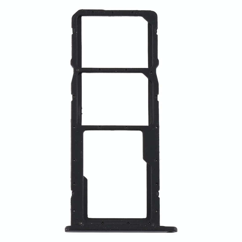 SIM Card Tray + SIM Card Tray + Micro SD Card Tray for Huawei Y6s (2019) (Black)
