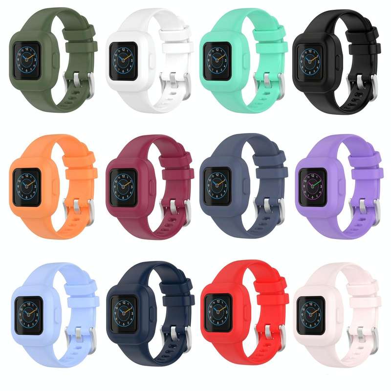 For Garmin Vivofit JR3 Silicone Pure Color Watch Band(Pink)