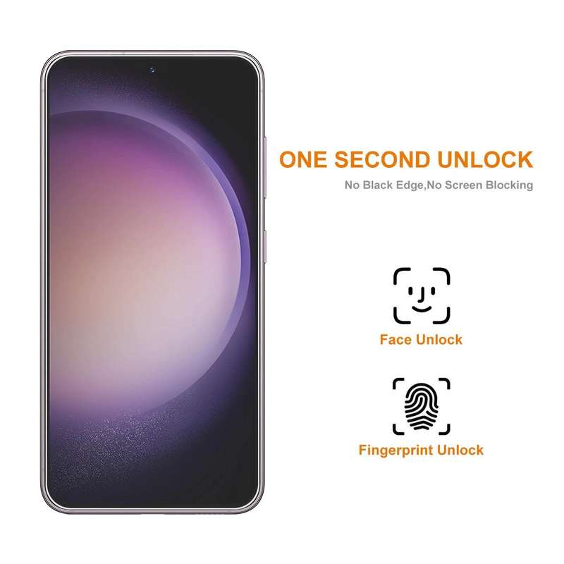 For Samsung Galaxy S23 FE 5G ENKAY 0.26mm 9H 2.5D High Aluminum-silicon Tempered Glass Film