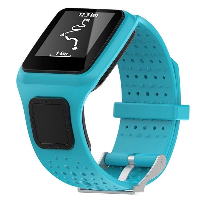 Silicone Sport Watch Band for TomTom 1 Series Runner / Cardio(Blue)