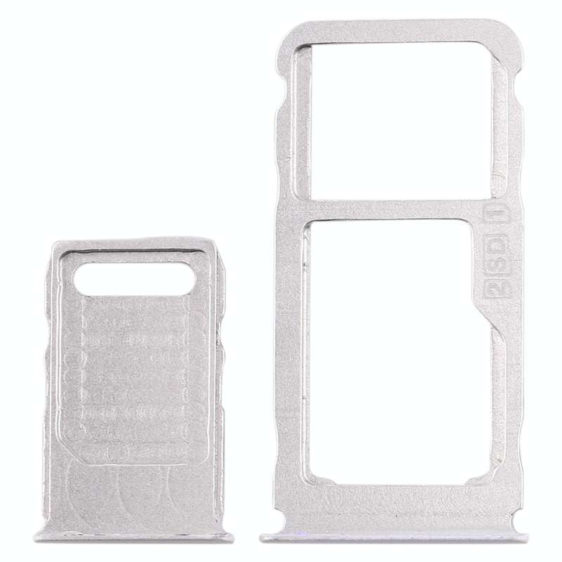 SIM Card Tray + SIM Card Tray + Micro SD Card Tray for Nokia 3.1 Plus (White)
