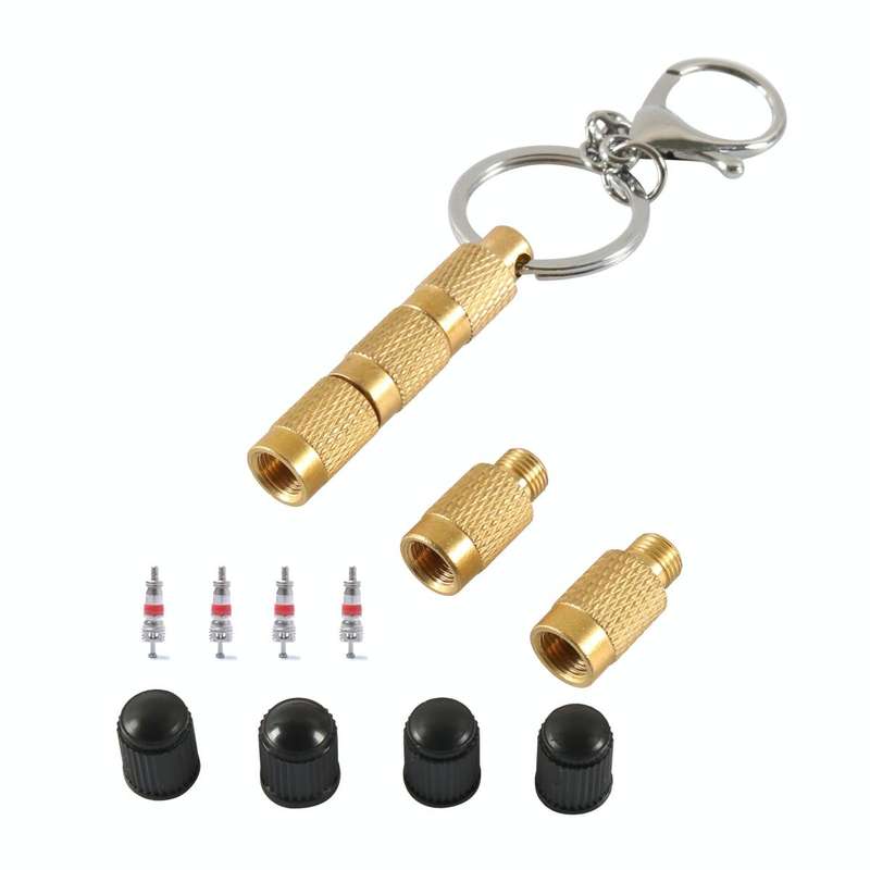 A6633 Offroad Vehicles 4 in 1 Brass Tire Deflation Tool Tire Exhaust Valve with Valve Core