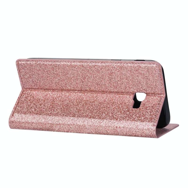 For Samsung Galaxy J4+ Ultrathin Glitter Magnetic Horizontal Flip Leather Case with Holder & Card...