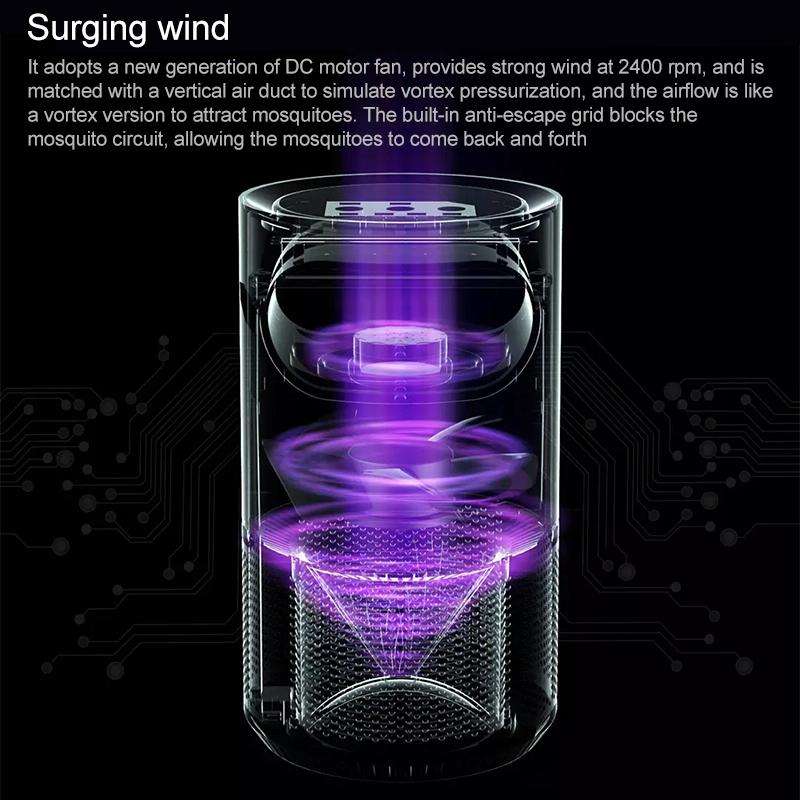Original Xiaomi Youpin DYT-16S Night Catcher Mosquito Killer Lamp Support Mijia APP(White)
