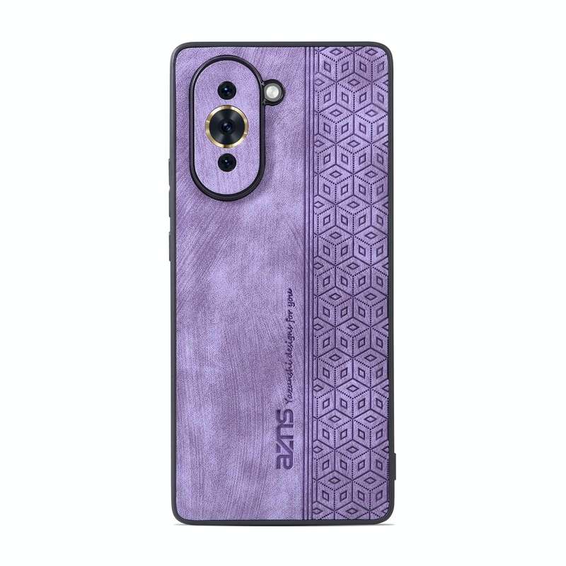 For Huawei nova 10 Pro AZNS 3D Embossed Skin Feel Phone Case(Purple)