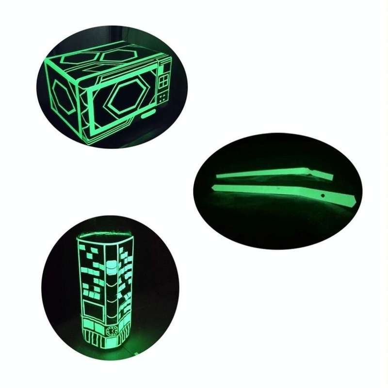 Reflective Glow Tape Self-adhesive Sticker Removable Luminous Tape Fluorescent Glowing Dark Strik...