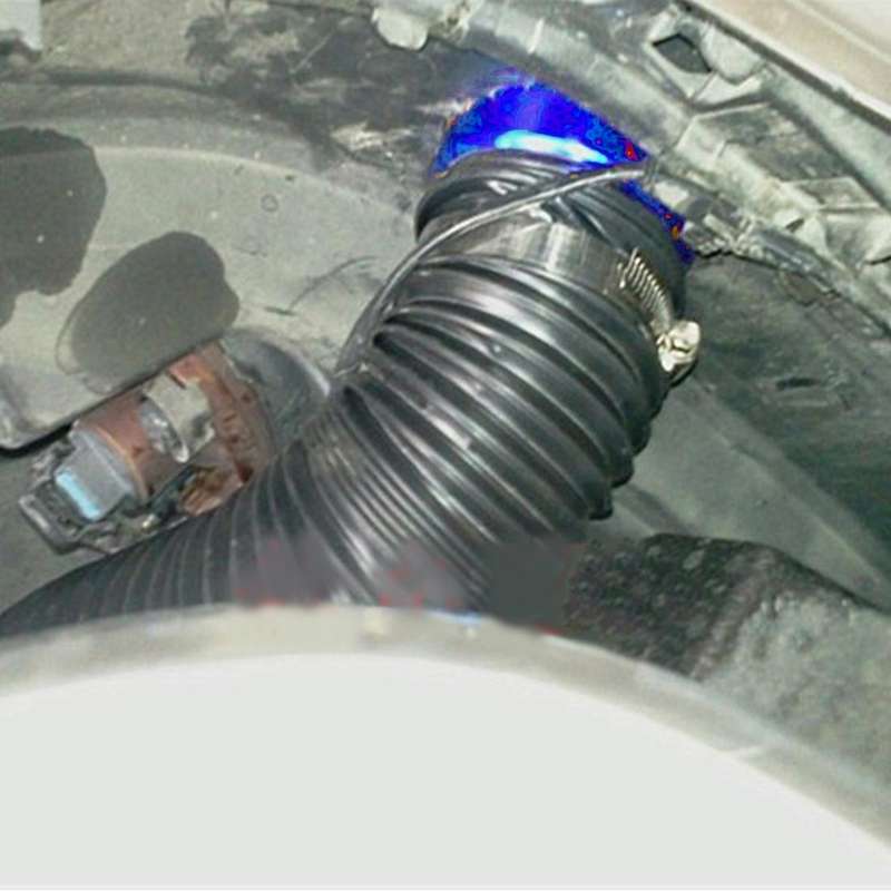 Car Auto Universal Tube Air Filter Adjustable Cold Air Injection Intake System Pipe Without Air F...