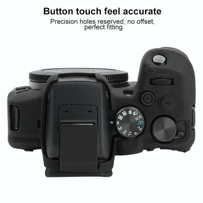 For Canon EOS R10 Soft Silicone Protective Case (Black)