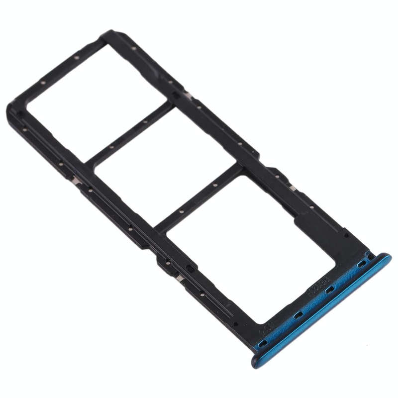 For Realme X2 SIM Card Tray + SIM Card Tray + Micro SD Card Tray (Blue)