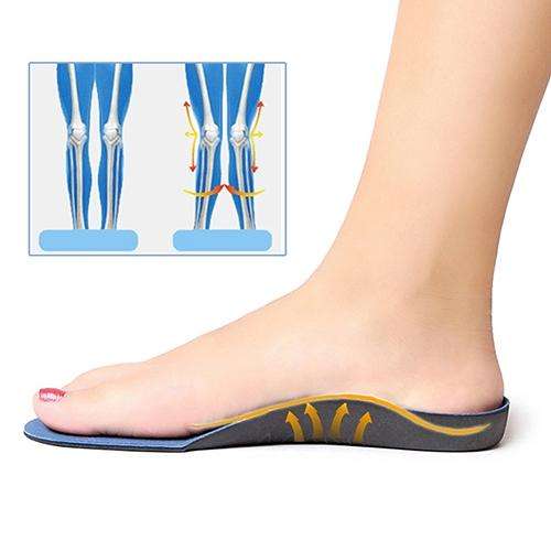 One Pair Flatfoot Orthotics Cubitus Varus Orthopedic Feet Cushion Pads Care Insoles, Shoe Size:L(...