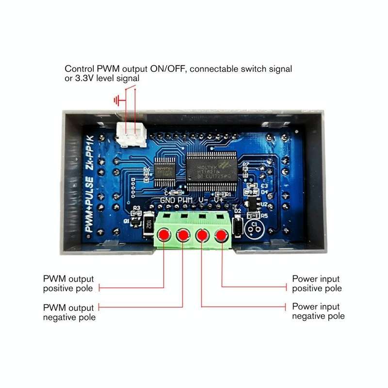 ZK-PP1K PWM Signal Generator 1Hz-150KHz PWM Pulse Frequency Duty Cycle Adjustable Square Wave Gen...