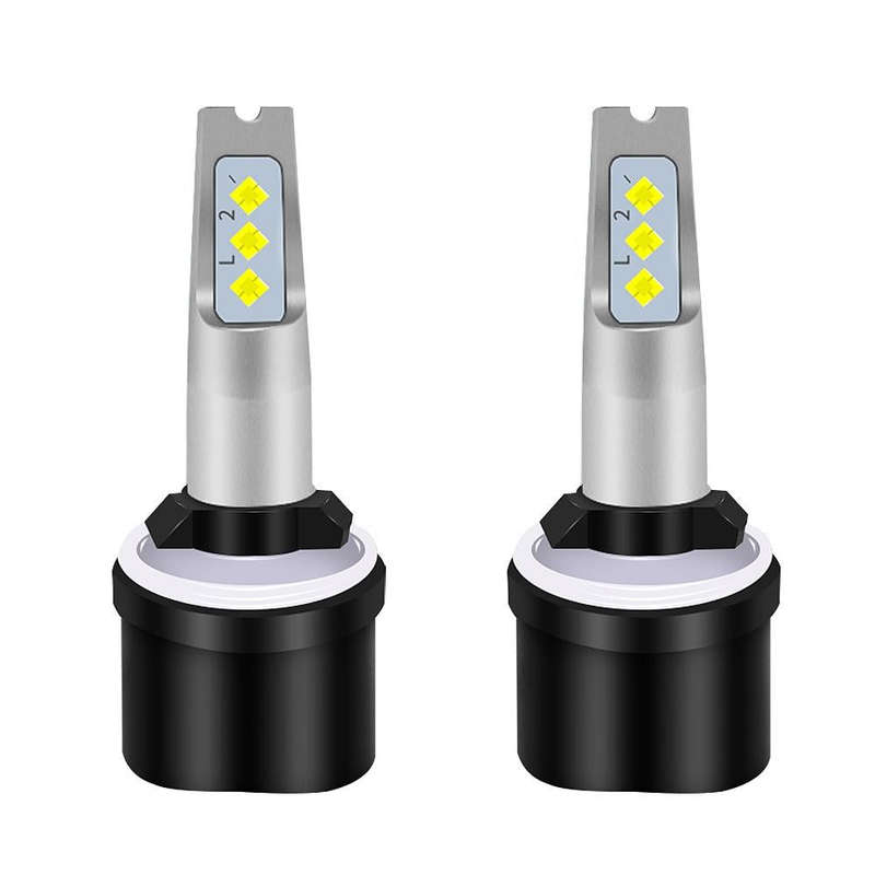 1 Pair 880 DC 12V-24V 12W 1800LM Car LED Fog Light(Ice Blue Light)