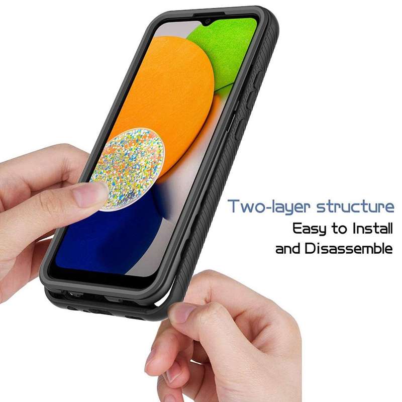 For Samsung Galaxy A03 164mm Starry Sky Solid Color Series Shockproof PC + TPU Phone Case(Frosted...