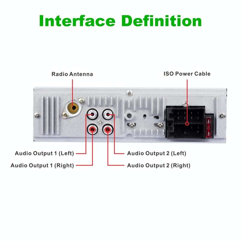 RK-535 Car Stereo Radio MP3 Audio Player with Remote Control, Support Bluetooth Hand-free Calling...
