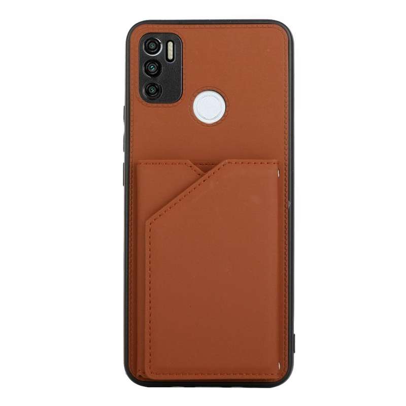 For Tecno Spark 5 Air / 6 Air Skin Feel PU + TPU + PC Phone Case(Brown)