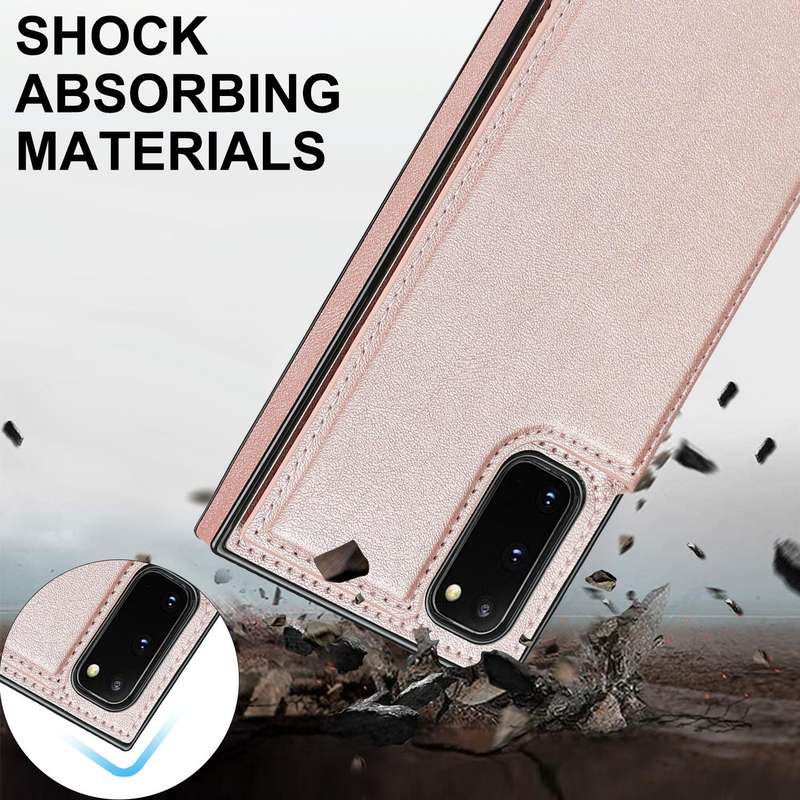 For Samsung Galaxy Note20 Cross-body Square Double Buckle Flip Card Bag TPU+PU Case with Card Slo...