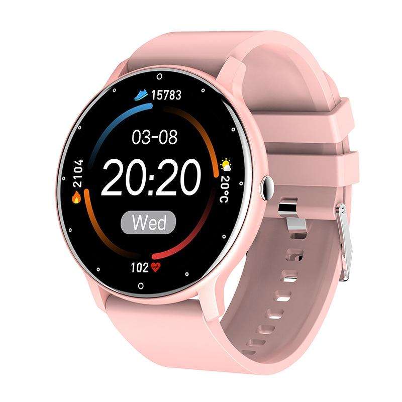 ZL02 Heart Rate Monitoring Pedometer Smart Watch(Pink)