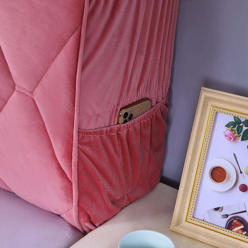 Bedside All-Inclusive Anti-Collision Quilted Thick Fabric Protective Cover, Size: 60x220cm(Dutch ...