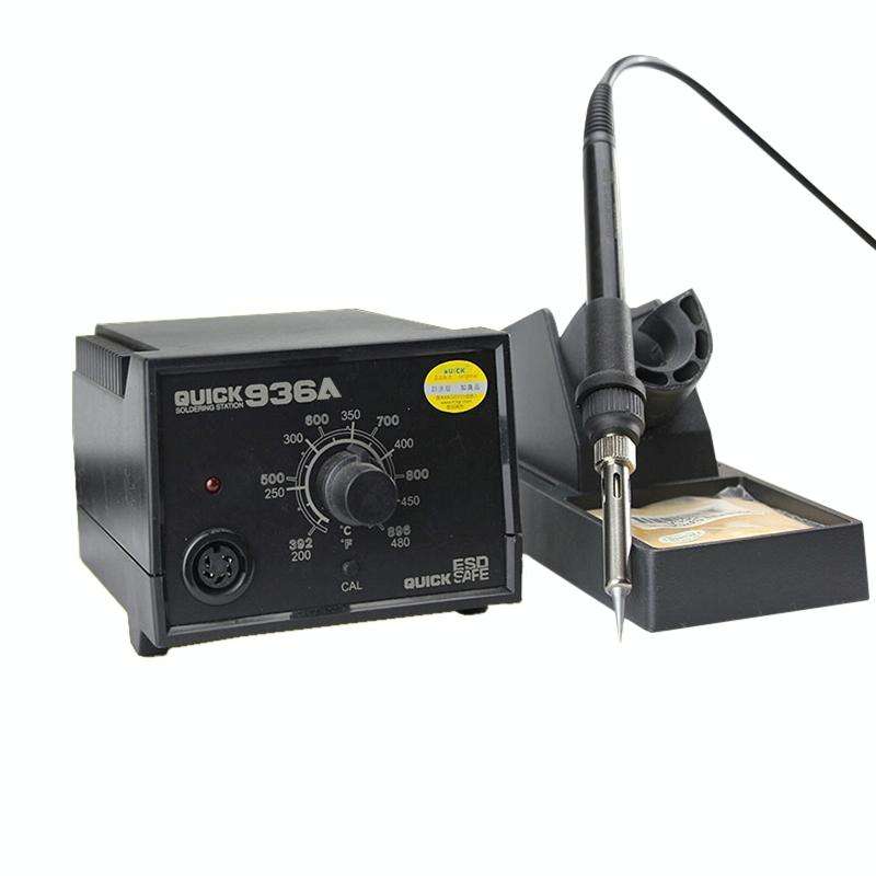 4 in 1 QUICK 936A 220V 60W Soldering Station Constant Temperature Soldering Iron Soldering Tool, ...