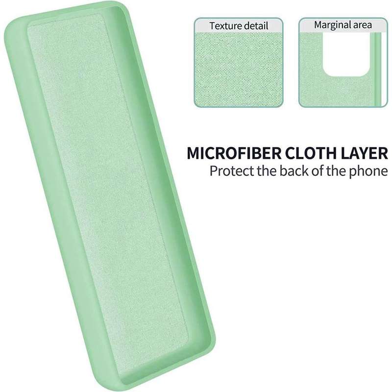 For Hisense Infinity H50S 5G Pure Color Liquid Silicone Shockproof Phone Case(Green)
