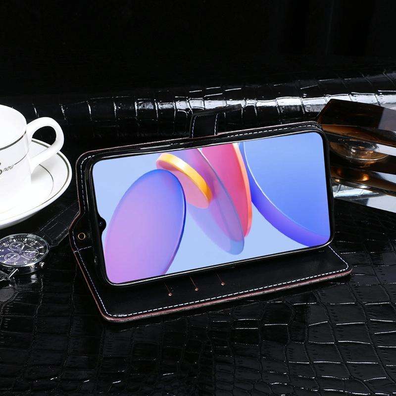 For U-MAGIC 30e idewei Crocodile Texture Horizontal Flip Leather Case with Holder & Card Slots & ...