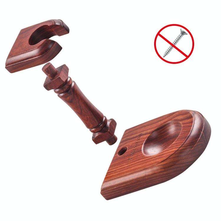 Solid Wood Pipe Rack Seat Single Pipe Pipe Display Stand Retro Removable Red Sandalwood Pipe Rack...