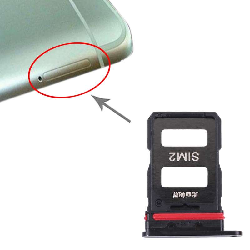 SIM Card Tray + SIM Card Tray for Xiaomi Redmi K40 Gaming M2012K10C M2104K10AC (Black)
