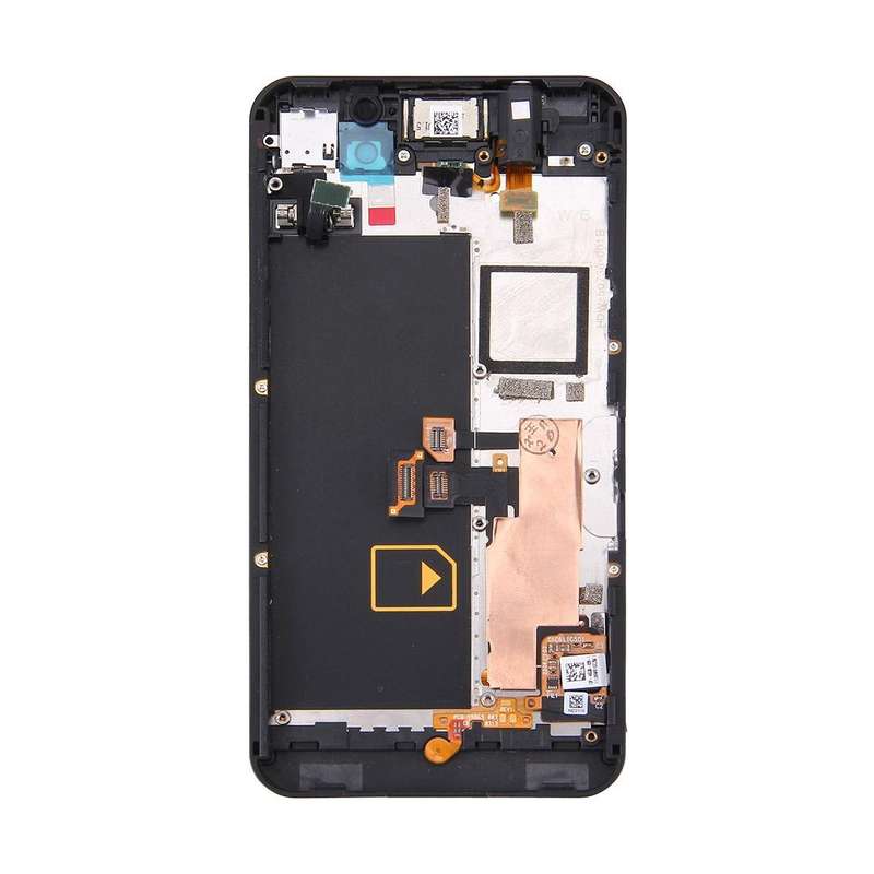 LCD Screen and Digitizer Full Assembly with Frame for BlackBerry Z10 4G(Black)