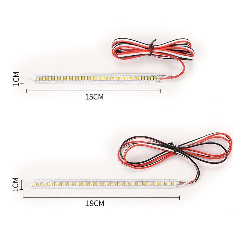 Car Rearview Mirror Decoration LED Streamer Turn Signal, Length 19cm A Pair