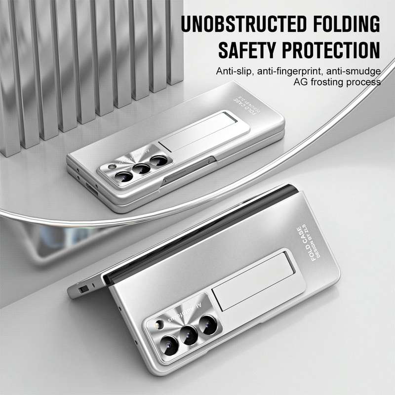 For Samsung Galaxy Z Fold5 5G Integrated AG Matte Folding Phone Case(Silver)