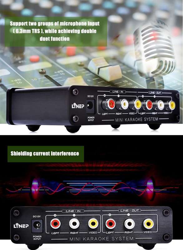 A933 Mini Karaoke Machine System Sound Mixer Amplifier for PC / TV / Mobile Phones, Support RCA i...