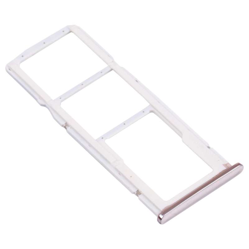 SIM Card Tray + SIM Card Tray + Micro SD Card Tray for Huawei Y7 (2018) (Silver)