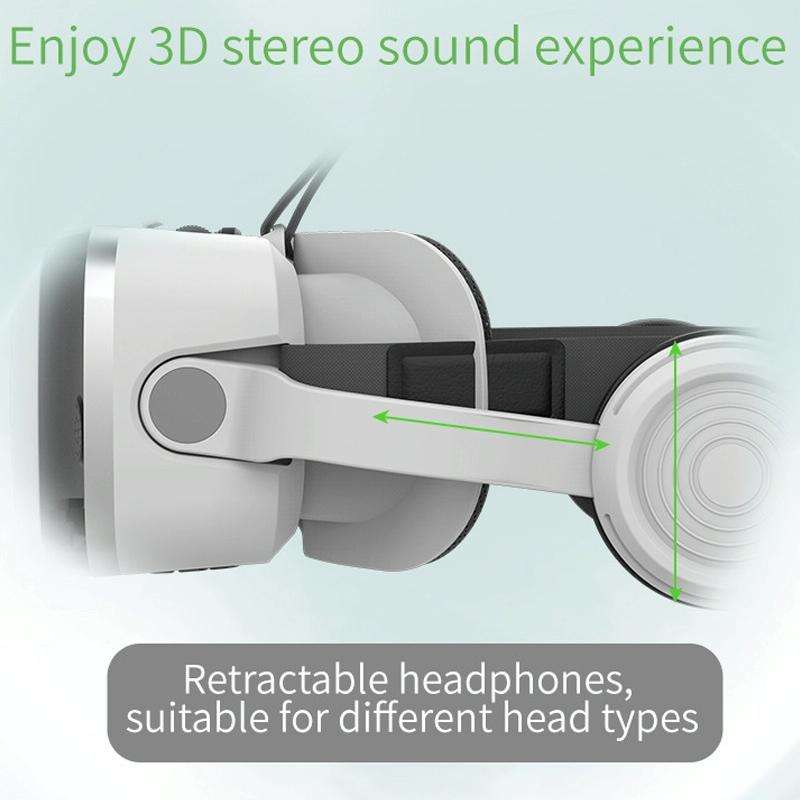 VRSHINECON G15E All In One Phone Special Headset Wearing 3D Glasses VR Game Console(White)