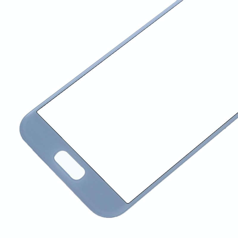 For Samsung Galaxy A7 (2017) / A720 10pcs Front Screen Outer Glass Lens (Blue)