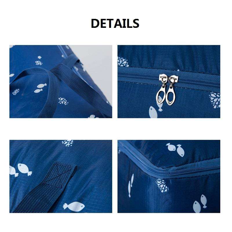 Oxford Cloth Quilt Moisture-Proof & Waterproof Storage Bag Zipper Portable Moving Luggage Bag, Sp...