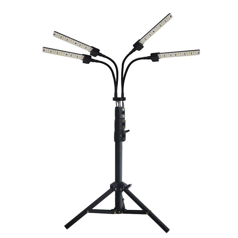 LED Growth Lamp Full-Spectrum Floor Tripod Plant Lamp Indoor Breeding Folding Filling Light, Spec...