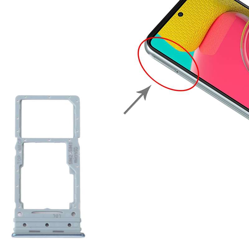 For Samsung Galaxy M53 SM-M536B Original SIM Card Tray + Micro SD Card Tray (Green)