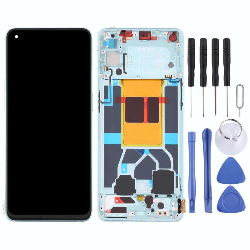 Original LCD Screen For OPPO Reno6 5G PEQM00 CPH2251 Digitizer Full Assembly with Frame (Green)