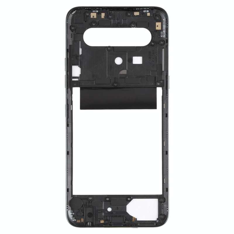 Middle Frame Bezel Plate for LG K61 LMQ630EAW, LM-Q630EAW, LM-Q630 (Black)