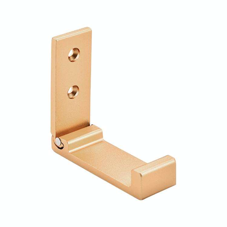Collapsible Clothes Hanger Robe Hook Decorative Bathroom Wall Mounted Hooks(Golden Hook (Send Scr...