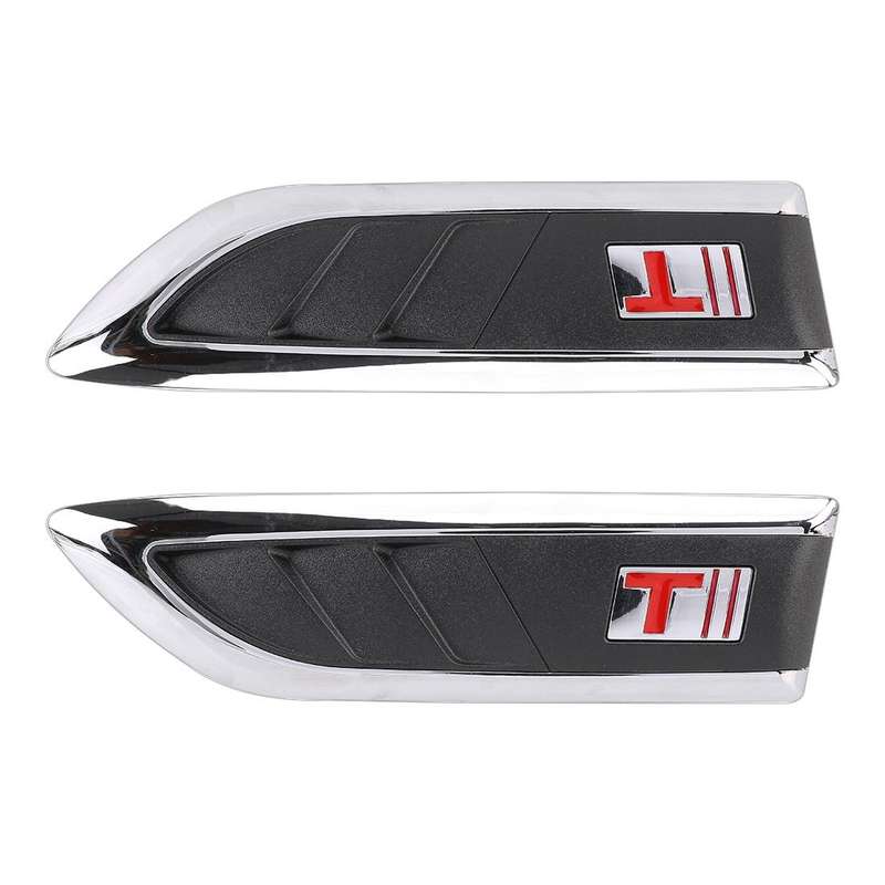 2 PCS Car Side Air Intake Flow Vent Fender Decorative Stickers Cover