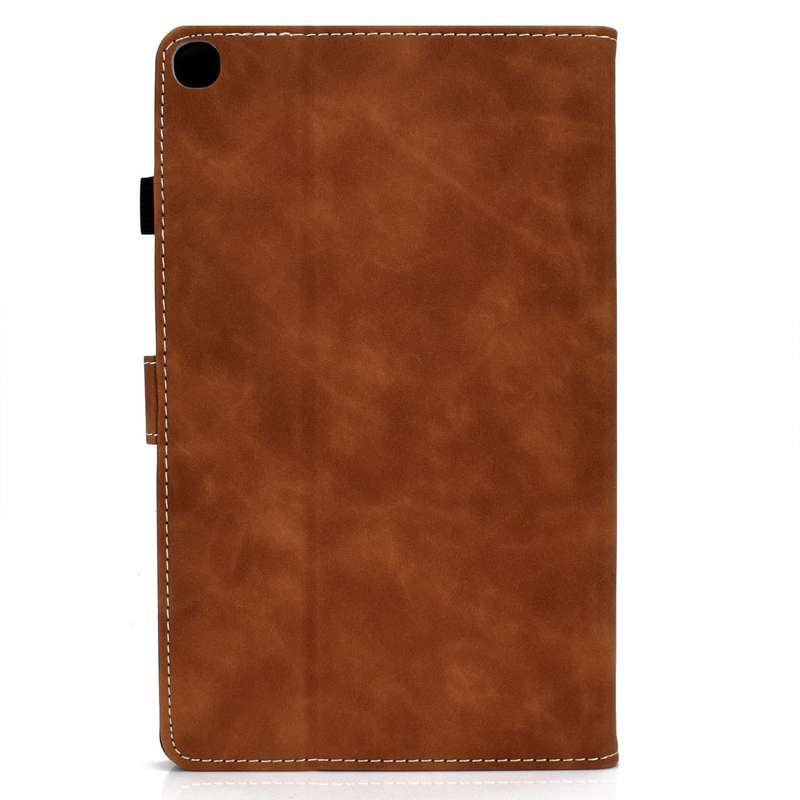 For Samsung Galaxy Tab A7 Lite T220 Cowhide Texture Horizontal Flip Leather Case with Holder & Ca...