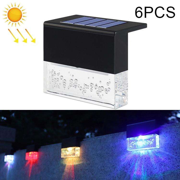6 PCS LED Solar Deck Light Waterproof Garden / Home / Driveway / Stairs / Outside Wall