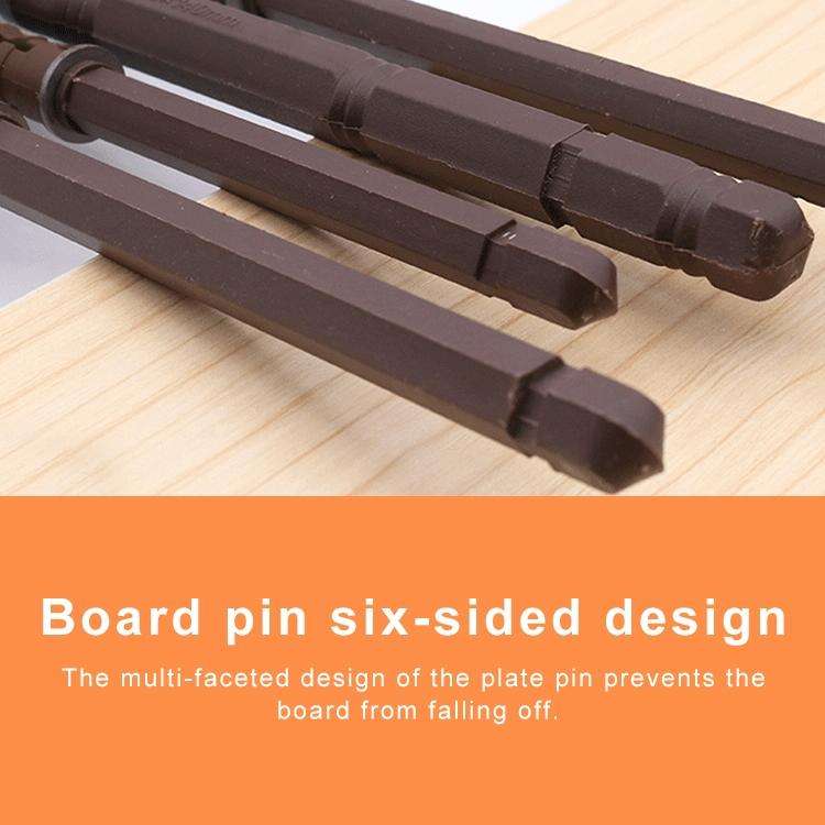 10 PCS Concealed Layer Board Pin Wall Bookshelf Invisible Bulkhead Nail, 10x145mm