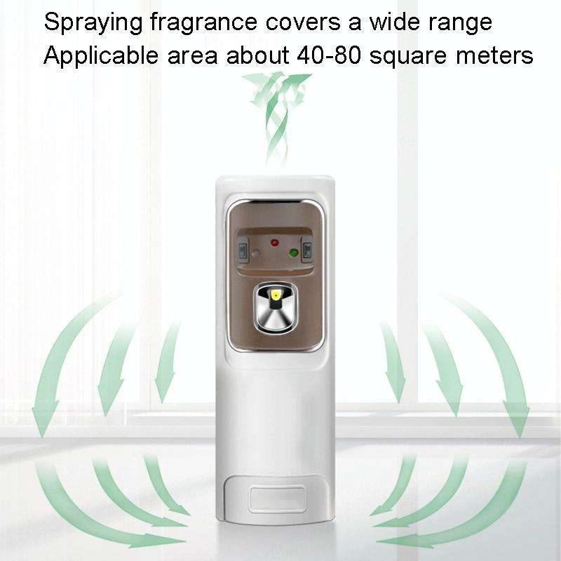 Automatic Light Sensor Spraying Machine Toilet Timed Fragrant Machine(White)