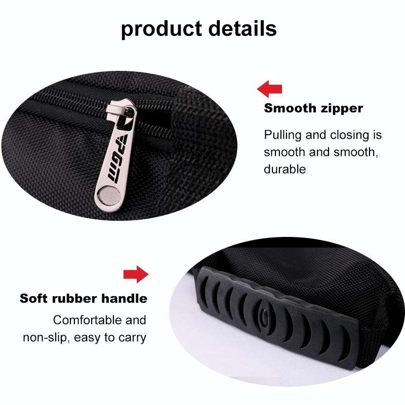 PGM Golf Foldable Portable Nylon Ball Bag(Black Silver)